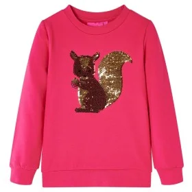 Sudadera infantil rosa chillón 128 de , Camisetas para niños - Ref: Foro24-14177, Precio: 11,31 €, Descuento: %