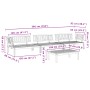 Set de sofás de palets de jardín 4 pzas madera maciza de acacia en Sofás de exterior | Comprar online en Foru.es