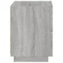 Mesita de noche con luces LED madera de ingeniería gris Sonoma de , Mesitas de noche - Ref: Foro24-836745, Precio: 68,46 €, D...