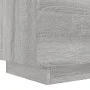 Mesita de noche con luces LED madera de ingeniería gris Sonoma de , Mesitas de noche - Ref: Foro24-836745, Precio: 68,46 €, D...