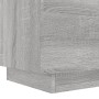 Mesita de noche con luces LED madera de ingeniería gris Sonoma de , Mesitas de noche - Ref: Foro24-836745, Precio: 69,59 €, D...