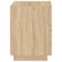 Mesita de noche con luces LED madera de ingeniería roble Sonoma de , Mesitas de noche - Ref: Foro24-836739, Precio: 66,74 €, ...