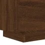 Nightstand with LED lights made of engineered oak wood in brown. by , Nightstands - Ref: Foro24-836747, Price: 62,02 €, Disco...
