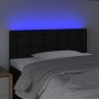 Cabecero con LED de tela negro 100x5x78/88 cm de , Cabeceros y pies de cama - Ref: Foro24-3122038, Precio: 39,57 €, Descuento: %
