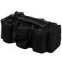 Bolso de lona estilo militar 3-en-1 90 L negro de vidaXL, Bolsas de deporte - Ref: Foro24-91390, Precio: 43,48 €, Descuento: %