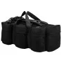 Bolso de lona estilo militar 3-en-1 90 L negro de vidaXL, Bolsas de deporte - Ref: Foro24-91390, Precio: 43,48 €, Descuento: %