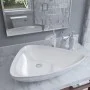 Lavabo de cerámica triangular blanco 645x455x115 mm de vidaXL, Lavabos - Ref: Foro24-142997, Precio: 62,65 €, Descuento: %