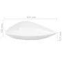 Lavabo de cerámica triangular blanco 645x455x115 mm de vidaXL, Lavabos - Ref: Foro24-142997, Precio: 62,65 €, Descuento: %
