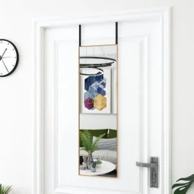 Espejo de puerta cristal y aluminio negro 30x80 cm de , Espejos - Ref: Foro24-327414, Precio: 38,57 €, Descuento: %