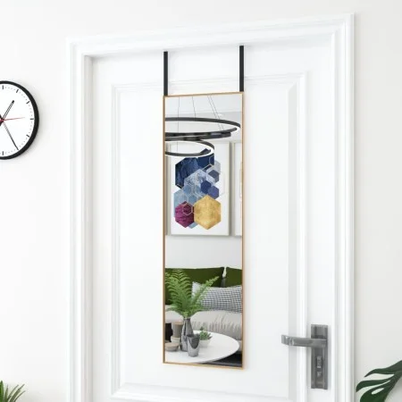 Glass and black aluminum door mirror 30x80 cm by , Mirrors - Ref: Foro24-327414, Price: 38,57 €, Discount: %
