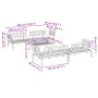 Set de sofás de palets de jardín 5 pzas madera maciza de acacia en Sofás de exterior | Comprar online en Foru.es