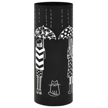Paragüero diseño mujeres acero negro de vidaXL, Paragüeros - Ref: Foro24-246800, Precio: 39,40 €, Descuento: %