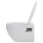Inodoro de montaje en pared de cerámica blanco de vidaXL, Baños - Ref: Foro24-143022, Precio: 144,12 €, Descuento: %