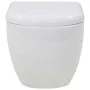 Inodoro de montaje en pared de cerámica blanco de vidaXL, Baños - Ref: Foro24-143022, Precio: 144,12 €, Descuento: %