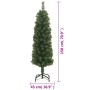 Árbol de Navidad artificial delgado y soporte PVC verde 150 cm en Decoración Festiva y Estacional | Comprar online en Foru.es