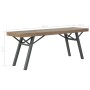 Banco de jardín de madera maciza de acacia 120 cm de vidaXL, Bancos de jardín - Ref: Foro24-44252, Precio: 102,77 €, Descuent...