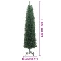 Árbol de Navidad artificial delgado y soporte PVC verde 180 cm en Decoración Festiva y Estacional | Comprar online en Foru.es