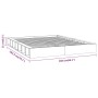 Estructura de cama de madera maciza 150x200 cm de , Camas y somieres - Ref: Foro24-820671, Precio: 132,81 €, Descuento: %