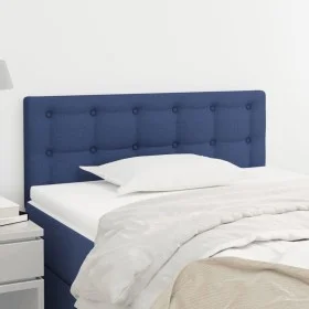 Kopfteil aus blauem Stoff, 80x5x78/88 cm von , Kopf- und Fußteile - Ref: Foro24-346402, Preis: 30,86 €, Rabatt: %