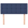 Cabecero de tela azul 80x5x78/88 cm de , Cabeceros y pies de cama - Ref: Foro24-346402, Precio: 31,53 €, Descuento: %