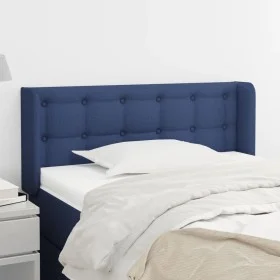 Kopfteil aus blauem Stoff, 83 x 16 x 78/88 cm von , Kopf- und Fußteile - Ref: Foro24-3119182, Preis: 38,83 €, Rabatt: %