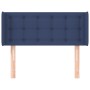 Cabecero de tela azul 83x16x78/88 cm de , Cabeceros y pies de cama - Ref: Foro24-3119182, Precio: 40,27 €, Descuento: %
