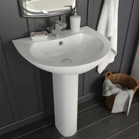 Freistehendes Waschbecken aus weißer Keramik, 520 x 440 x 190 mm von vidaXL, Sinkt - Ref: Foro24-142999, Preis: 143,89 €, Rab...