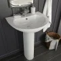 Lavabo de pie de cerámica blanco 520x440x190 mm de vidaXL, Lavabos - Ref: Foro24-142999, Precio: 143,89 €, Descuento: %
