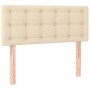 Cabecero con LED de tela color crema 100x5x78/88 cm de , Cabeceros y pies de cama - Ref: Foro24-3122041, Precio: 44,13 €, Des...