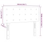 Cabecero con LED de tela color crema 100x5x78/88 cm de , Cabeceros y pies de cama - Ref: Foro24-3122041, Precio: 44,13 €, Des...