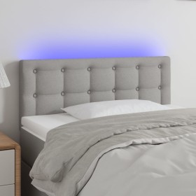Cabecero con luces LED de tela gris claro 80x5x78/88 cm de , Cabeceros y pies de cama - Ref: Foro24-3122020, Precio: 43,83 €,...