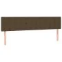 Cabecero con LED de tela marrón oscuro 160x5x78/88 cm de , Cabeceros y pies de cama - Ref: Foro24-3122055, Precio: 61,38 €, D...