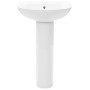 Lavabo de pie de cerámica blanco 520x440x190 mm de vidaXL, Lavabos - Ref: Foro24-142999, Precio: 146,52 €, Descuento: %