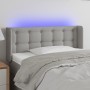 Cabecero con LED de tela gris claro 83x16x78/88 cm de , Cabeceros y pies de cama - Ref: Foro24-3123644, Precio: 52,49 €, Desc...