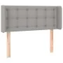 Light gray fabric headboard with LED 83x16x78/88 cm by , Headboards and footboards - Ref: Foro24-3123644, Price: 48,87 €, Dis...