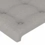 Light gray fabric headboard with LED 83x16x78/88 cm by , Headboards and footboards - Ref: Foro24-3123644, Price: 48,87 €, Dis...