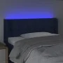 Blue fabric LED headboard 83x16x78/88 cm by , Headboards and footboards - Ref: Foro24-3123650, Price: 45,57 €, Discount: %