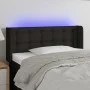 Black fabric headboard with LED 83x16x78/88 cm by , Headboards and footboards - Ref: Foro24-3123646, Price: 45,19 €, Discount: %