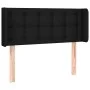 Black fabric headboard with LED 83x16x78/88 cm by , Headboards and footboards - Ref: Foro24-3123646, Price: 45,19 €, Discount: %