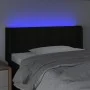 Black fabric headboard with LED 83x16x78/88 cm by , Headboards and footboards - Ref: Foro24-3123646, Price: 45,19 €, Discount: %