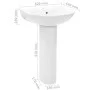 White ceramic freestanding washbasin 520x440x190 mm by vidaXL, Sinks - Ref: Foro24-142999, Price: 143,89 €, Discount: %