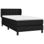 Cama box spring con colchón tela negro 100x200 cm de , Camas y somieres - Ref: Foro24-3126543, Precio: 318,40 €, Descuento: %