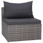3-piece garden sofa set with gray synthetic rattan cushions by vidaXL, Outdoor sofas - Ref: Foro24-44163, Price: 294,84 €, Di...
