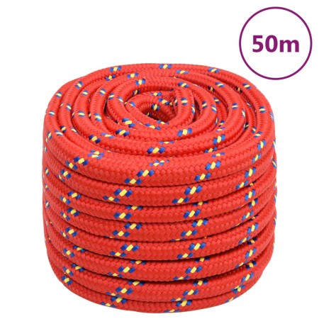 Cuerda de barco polipropileno rojo 20 mm 50 m de , Sogas y cuerdas metálicas - Ref: Foro24-152421, Precio: 62,47 €, Descuento: %