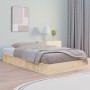 Estructura de cama individual de madera maciza 90x190 cm de , Camas y somieres - Ref: Foro24-820701, Precio: 102,58 €, Descue...