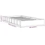Einzelbettgestell aus Massivholz 90x190 cm von , Betten und Lattenroste - Ref: Foro24-820701, Preis: 74,78 €, Rabatt: %