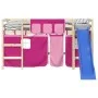Pink polyester high bed curtains by , Accessories for beds and slatted bases - Ref: Foro24-835915, Price: 21,56 €, Discount: %