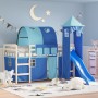 Cortinas para cama alta con túnel y torre azul de , Accesorios para camas y somieres - Ref: Foro24-835920, Precio: 56,94 €, D...