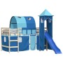 Cortinas para cama alta con túnel y torre azul de , Accesorios para camas y somieres - Ref: Foro24-835920, Precio: 56,94 €, D...