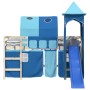 Cortinas para cama alta con túnel y torre azul de , Accesorios para camas y somieres - Ref: Foro24-835920, Precio: 56,94 €, D...